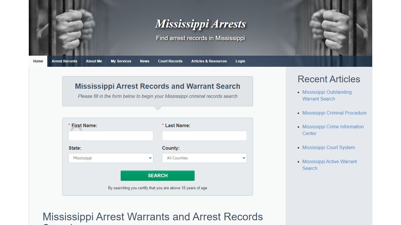 Mississippi Arrests