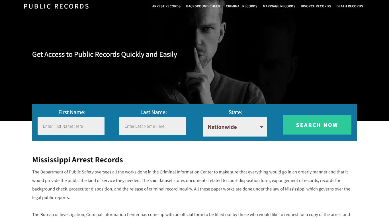 Mississippi Arrest Records | Get Instant Reports On People
